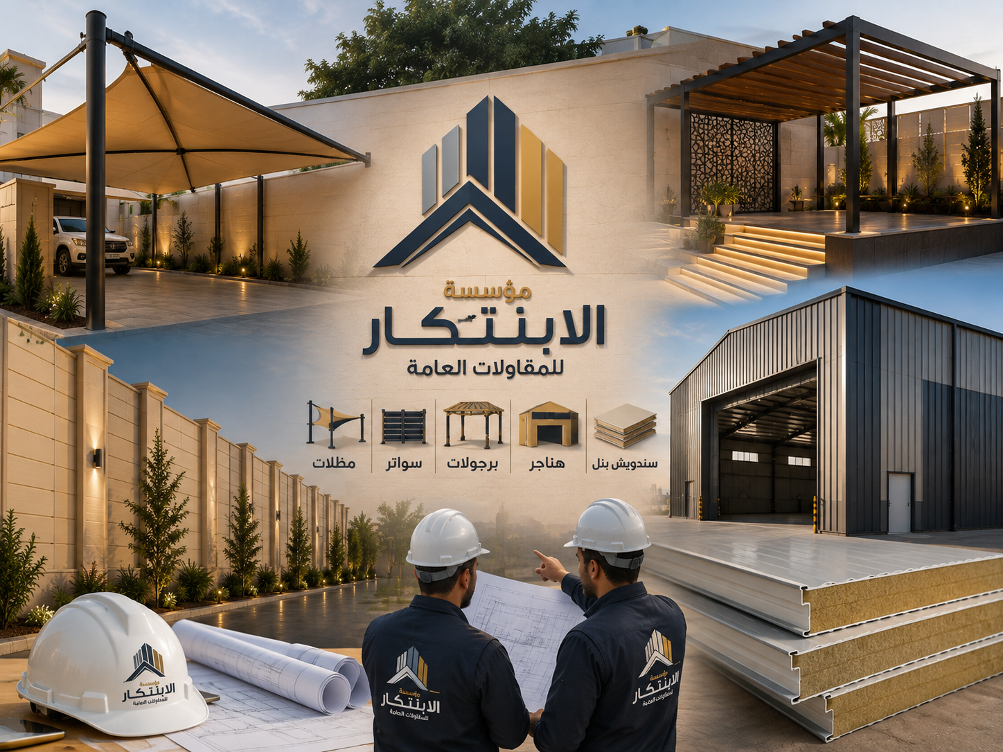 مظلات وسواتر روعة الرياض - مظلات وسواتر وهناجر وبرجولات